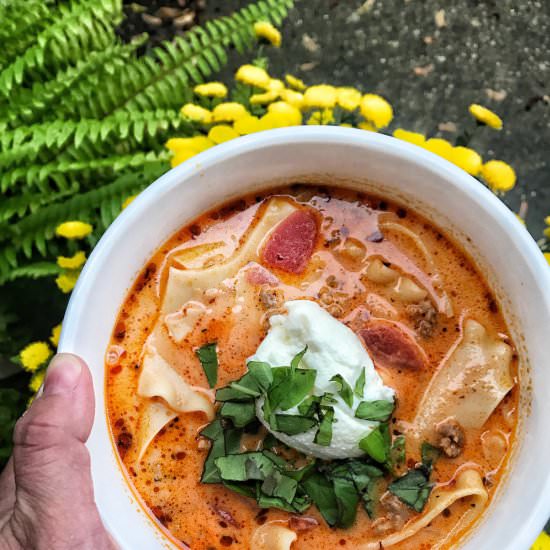 Lasagna Soup