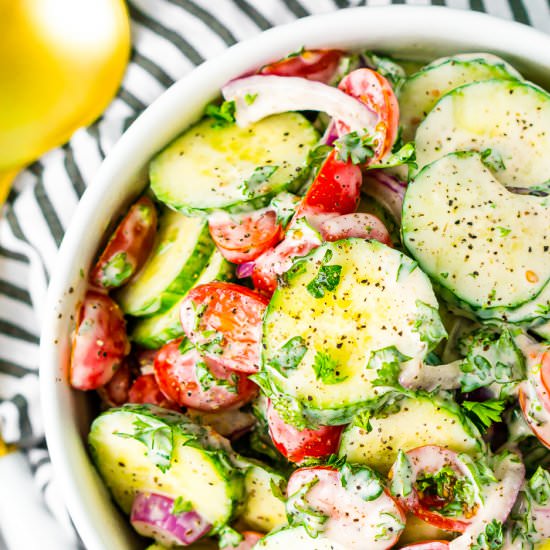 Cucumber Tomato Salad