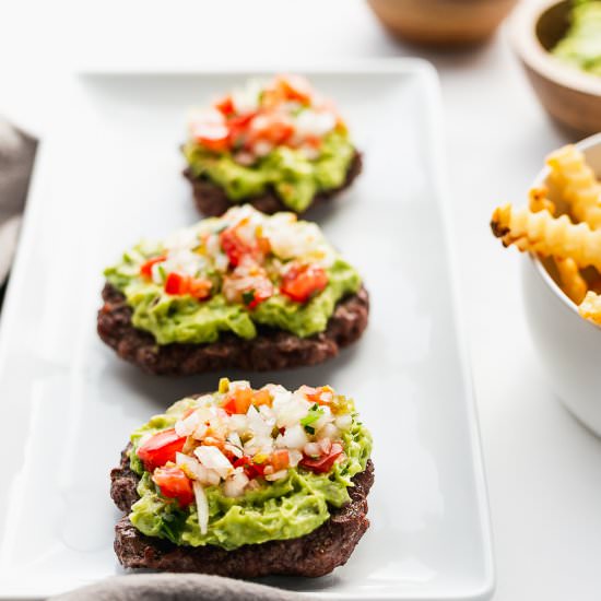Naked Guacamole Burgers