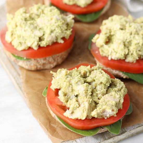 Healthy Chicken Caesar Sandwiches