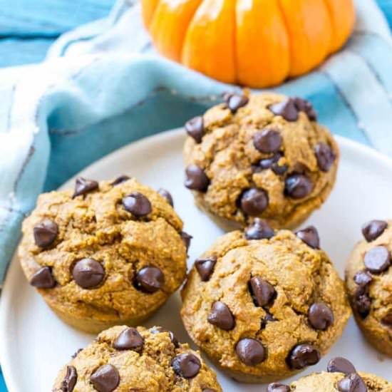 Pumpkin Chocolate Chip Muffins