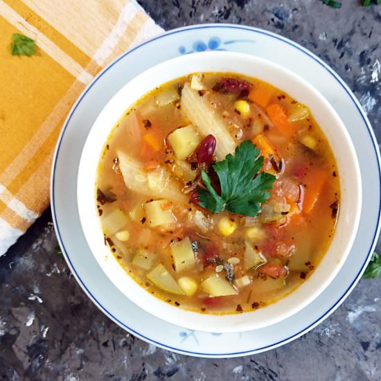 Vegetarian Minestrone Soup