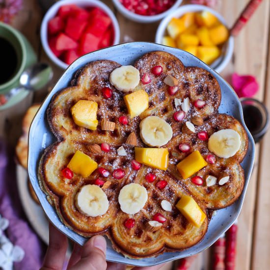Eggless Classic Waffles