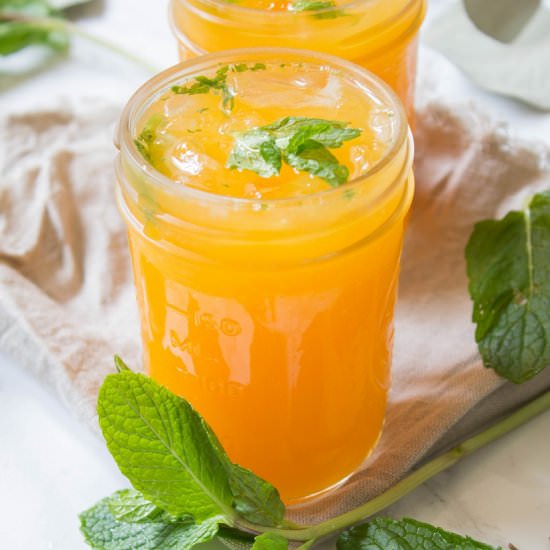 Sparkling Tangerine Mint Soda
