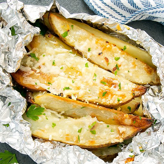 Foil Packet Garlic Fries