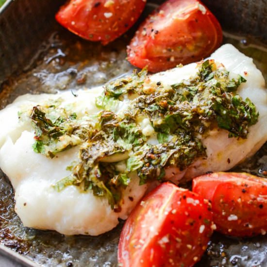 Baked Cod With Gremolata