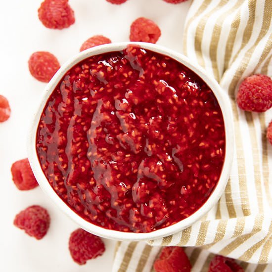 Homemade Raspberry Sauce