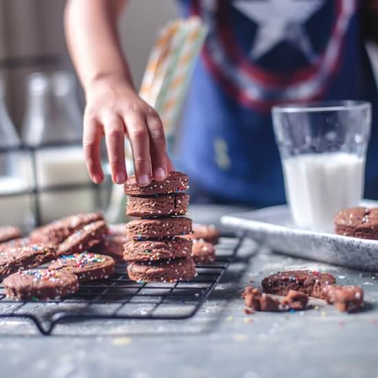 Chocolate Sprinkle Cookies
