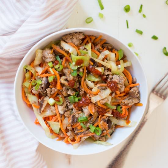 Egg Roll Veggie Noodle Bowls