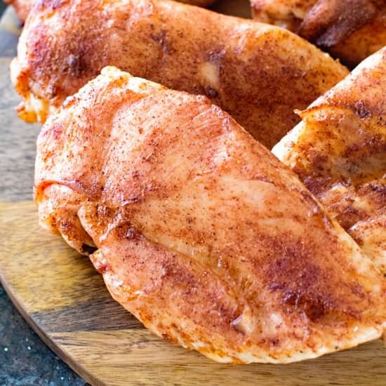 Dry Rub BBQ Smoked Chicken Breasts