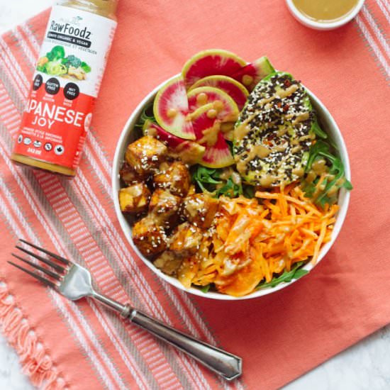 Vegan Crispy Tofu Salad Bowl