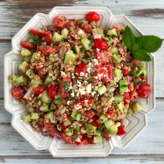 Greek Farro Salad