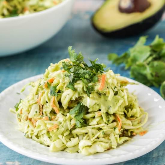 Creamy Cilantro Lime Coleslaw