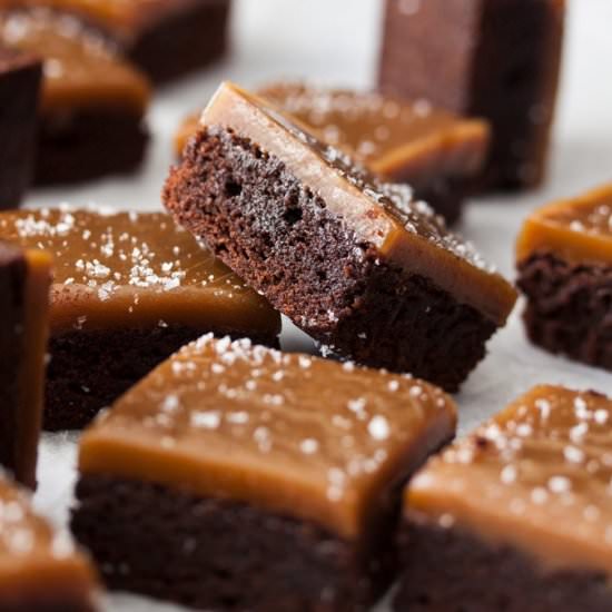 Salted Butterscotch Choc Brownies