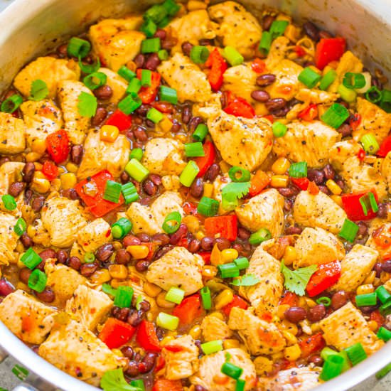 15-Minute Salsa Chicken Skillet