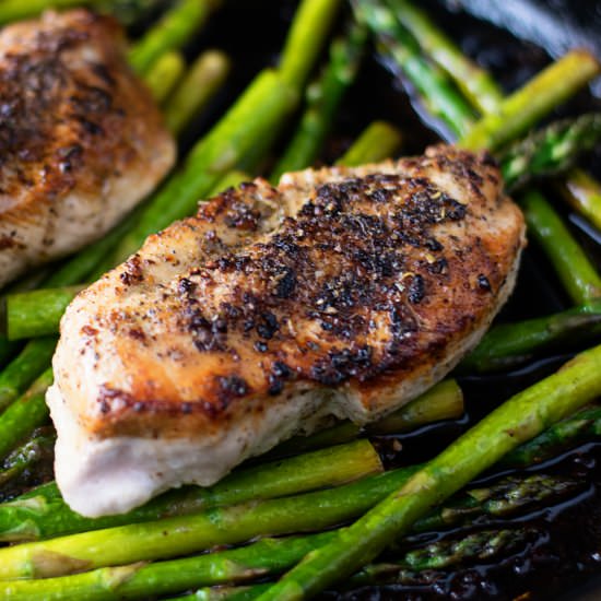 Garlic & Herb Chicken w/ Asparagus