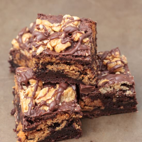 Peanut Butter Crunch Brownies