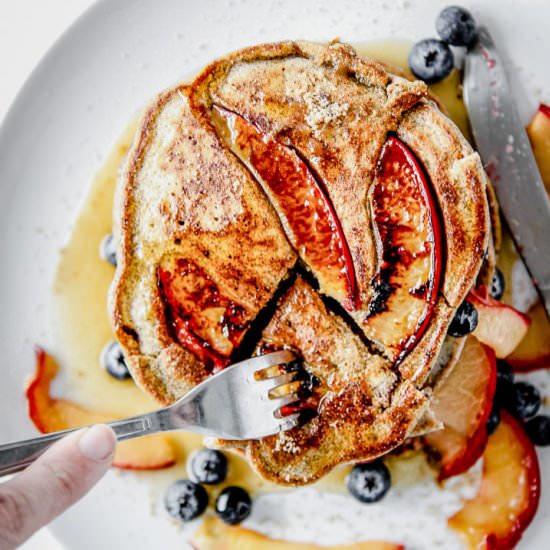 Pluot Brown Sugar Buckwheat Pancake