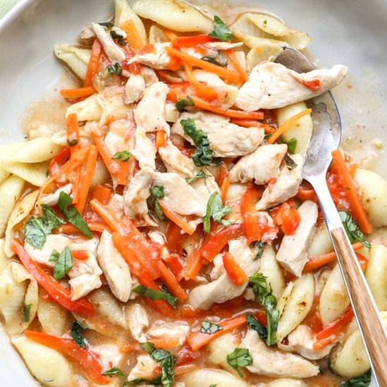 Vegetable Chicken Stroganoff