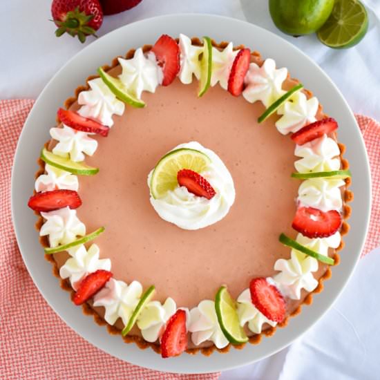 Strawberry Key Lime Pie