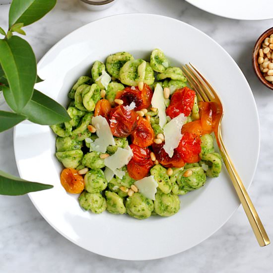 Orecchiette with Arugula Pesto