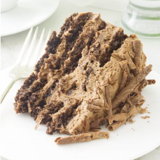 Mocha chocolate ice box cake