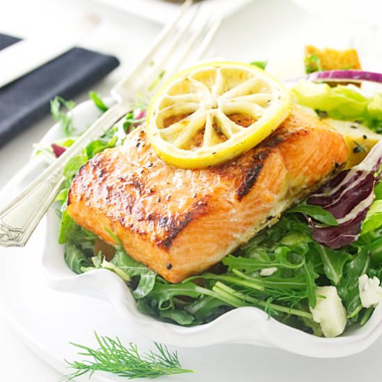 Herb salmon salad