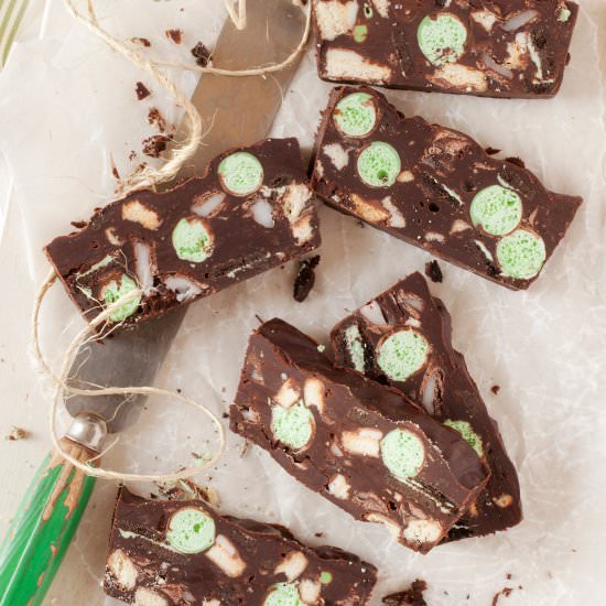 Mint Chocolate Fridge Cake