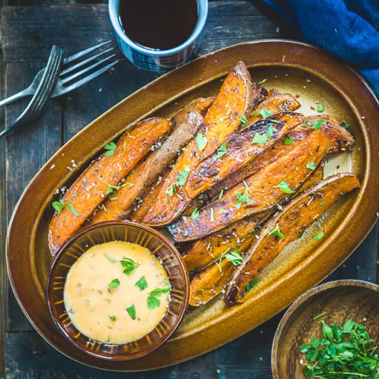 Baked Sweet Potato Wedges
