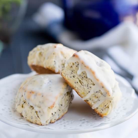 Lemon Ricotta Poppy Seed Scones