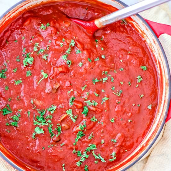 Homemade Mushroom Pasta Sauce
