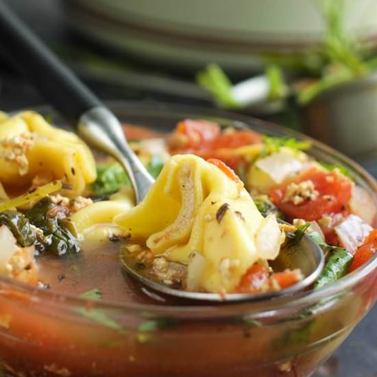 Vegan Tortellini Soup