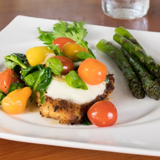 Crispy Chicken Florentine with Mozzarella