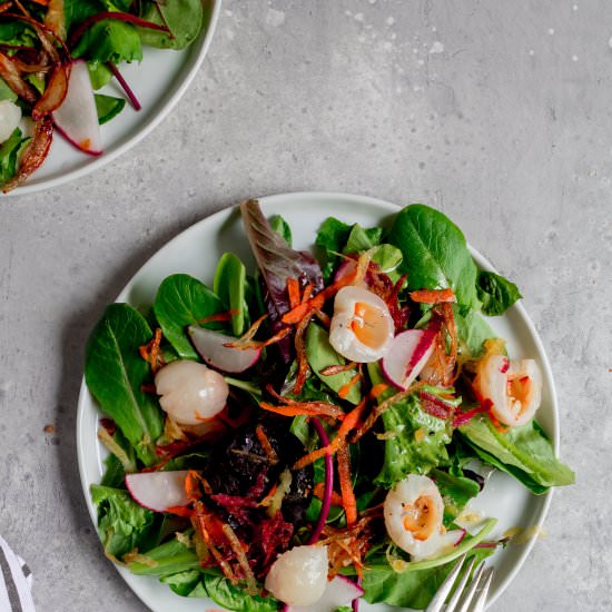 Vegetarian Lychee Salad