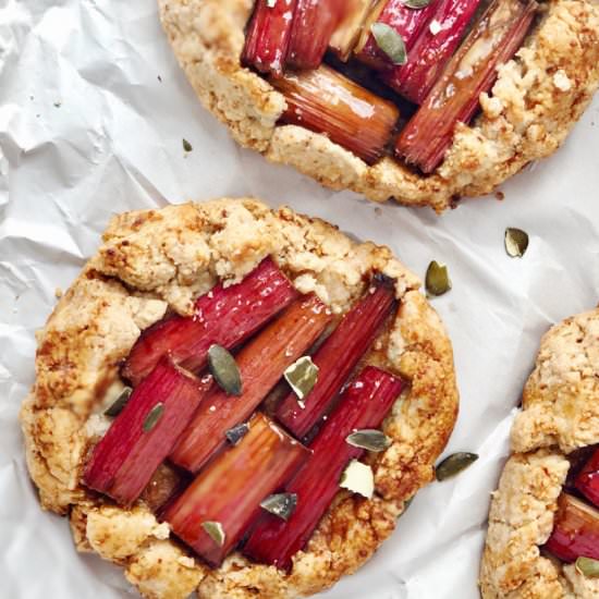 Almond Rhubarb Galette