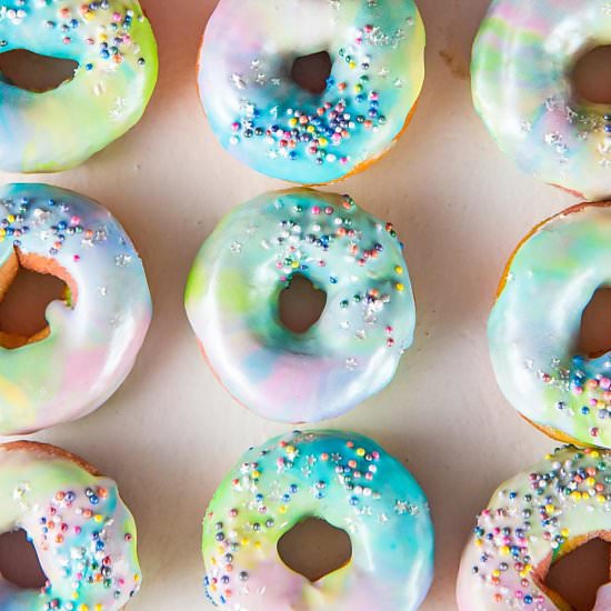 Rainbow Mini Donuts