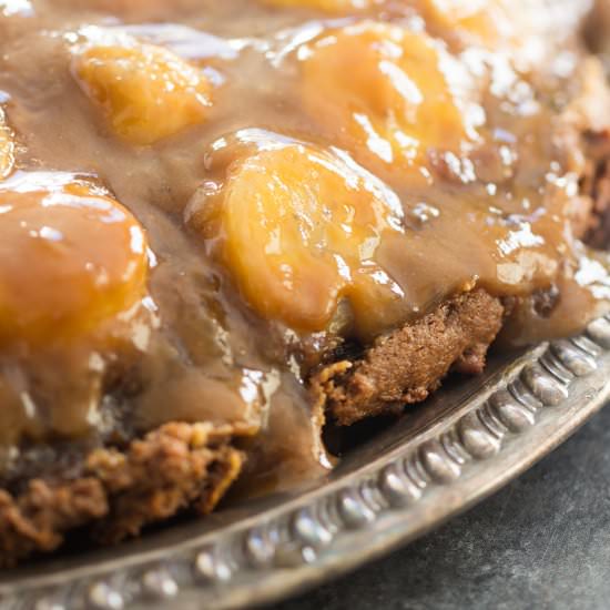 Chocolate Peanut Butter Banana Cake
