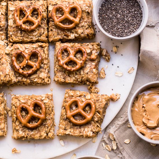 Peanut Butter Pretzel Granola Bars
