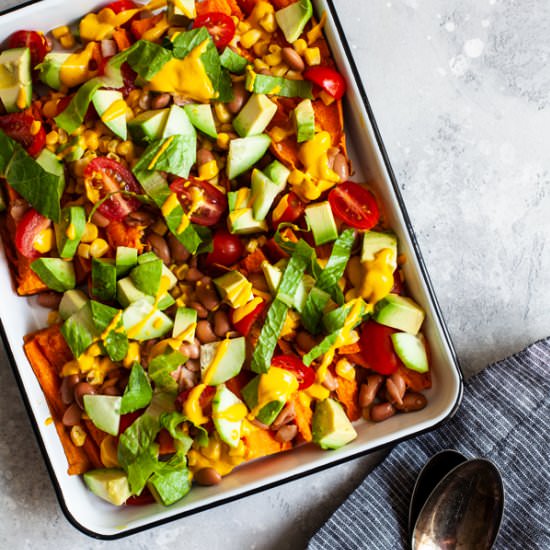Sweet Potato Skin Nachos