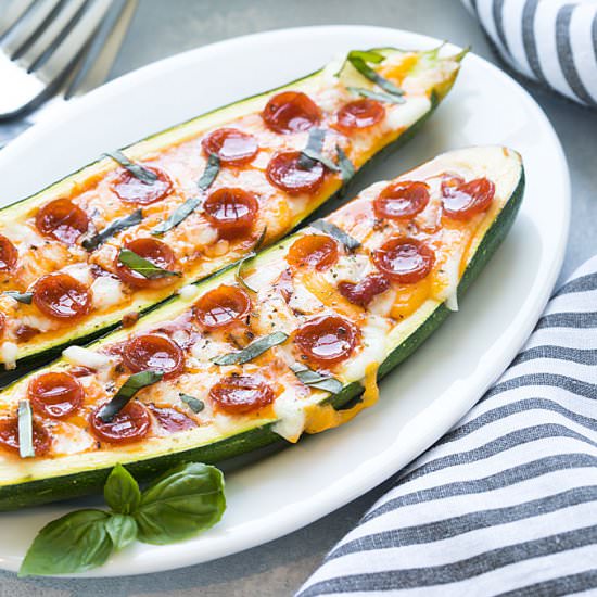 pizza zucchini boats