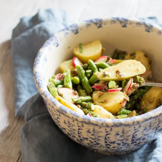 Asparagus-Potato Salad with Lentils