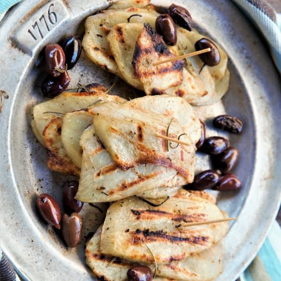 Grilled Rosemary Olive Potatoes
