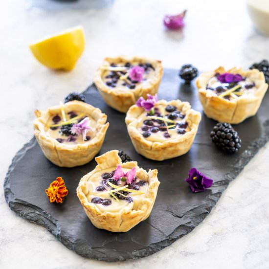 Mini Vegan Tarts with Lemon Custard
