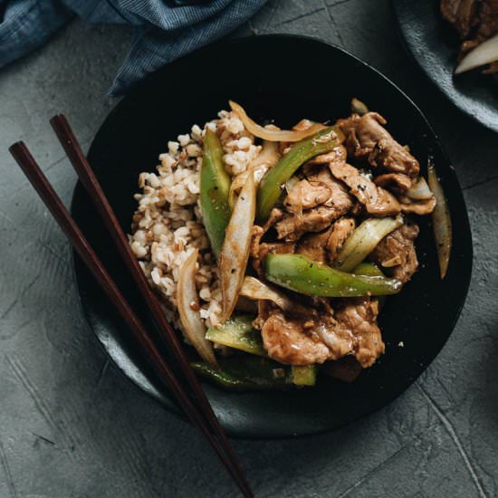 Asian Pork Stir Fry with Peppers