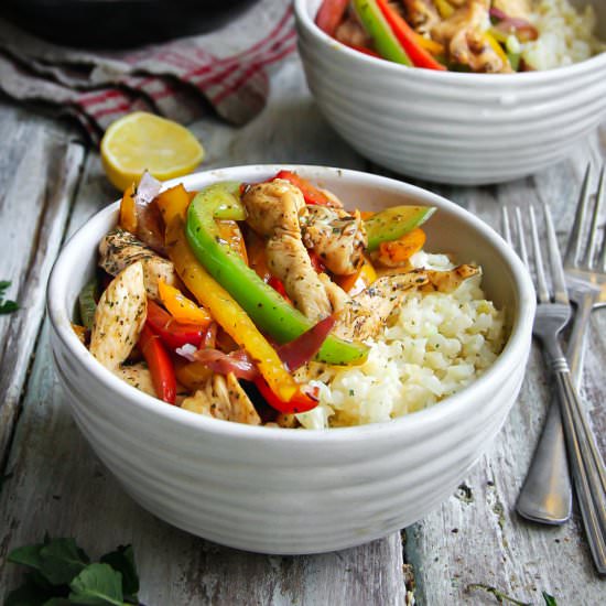 Chicken Fajita Bowl