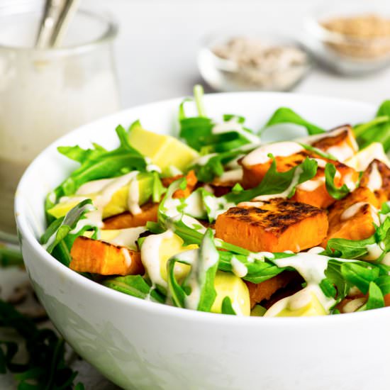 Sweet Potato + Arugula Salad