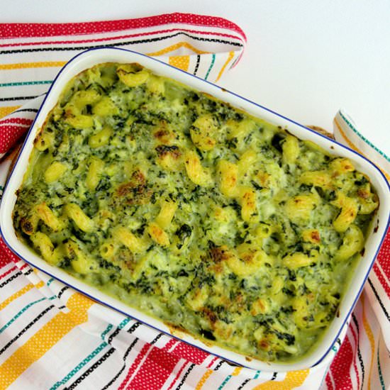 Broccoli and Spinach Mac and Cheese