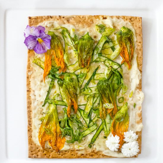 Squash Blossom Flatbread