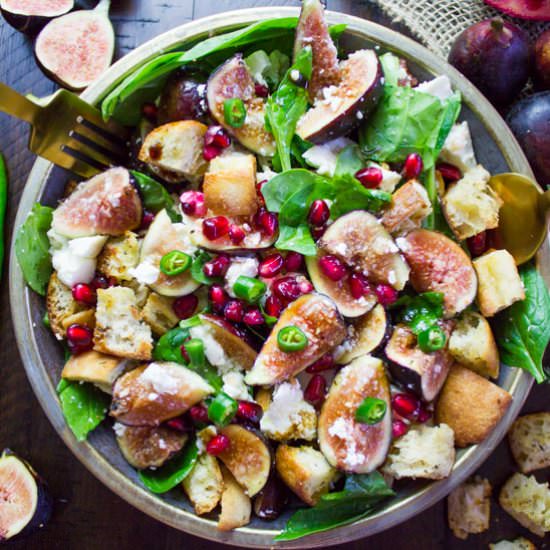 Fig and Bread Feta Salad