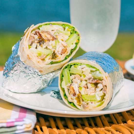 Chicken Waldorf Salad Wrap